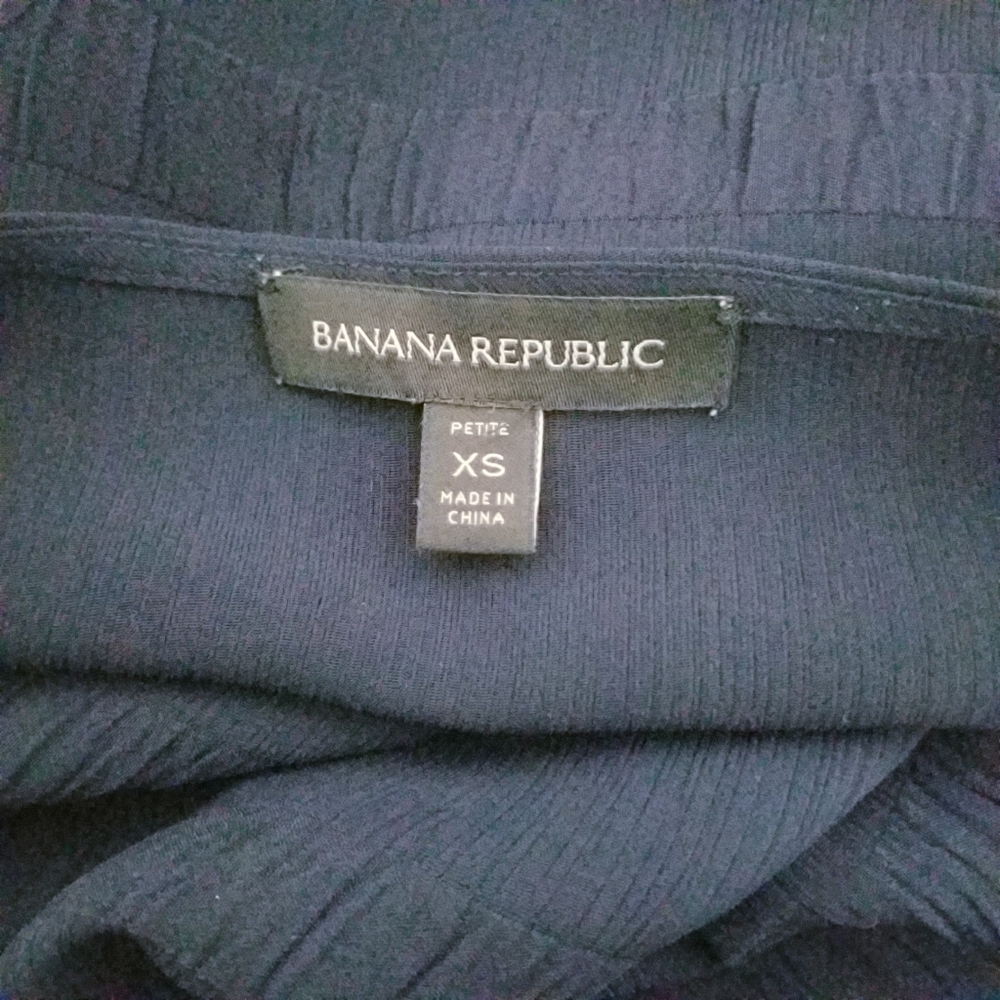 Banana Republic blue shirt blouse top office casual  XS P - Picture 6 of 6